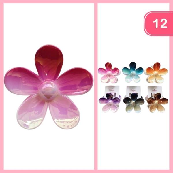 Flower Hair Claw Clip (12 Units)