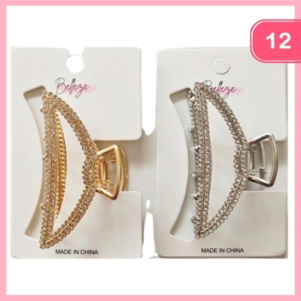 Rhinestone Hair Clip (12 Units)