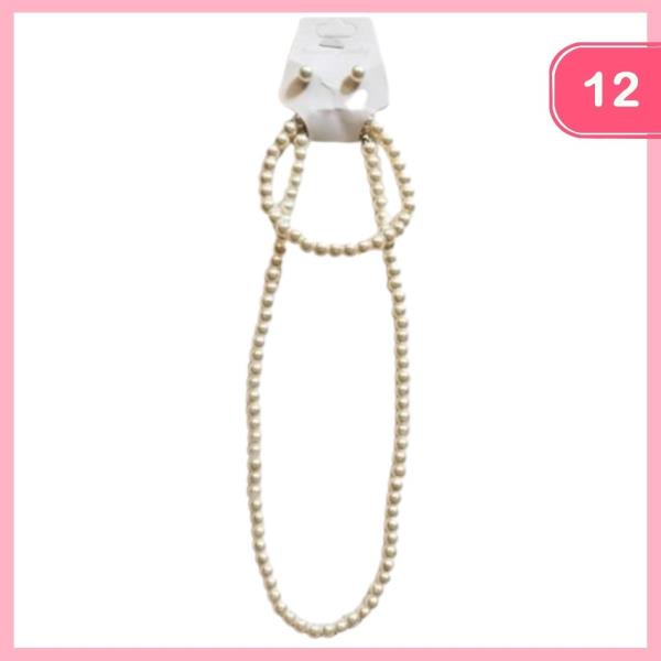 Pearl Necklace Set (12 Units)