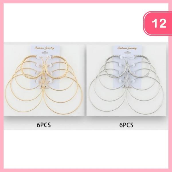 Hoop Earring Set (12 Units)