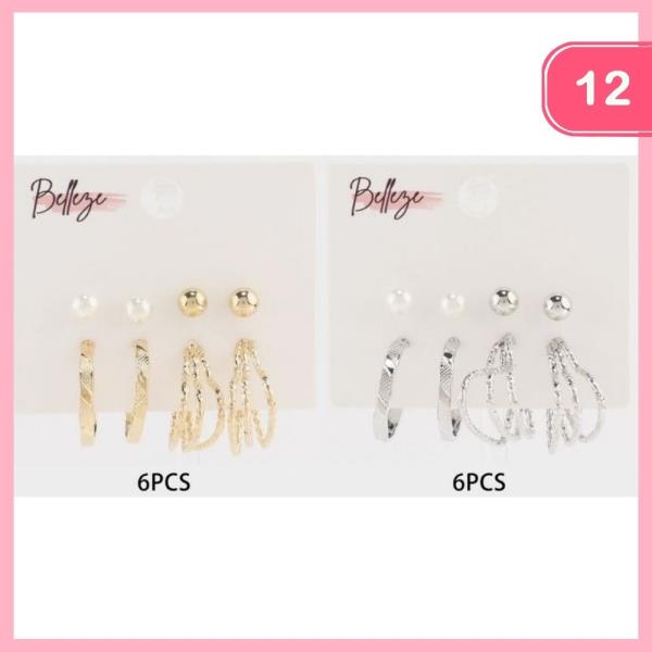 Mixed Earring Set (12 Units)