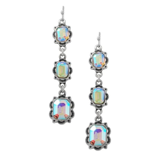 Western Semi Stone Dangle Earring