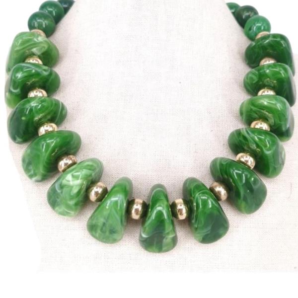 Chunky Beaded Statement Necklace