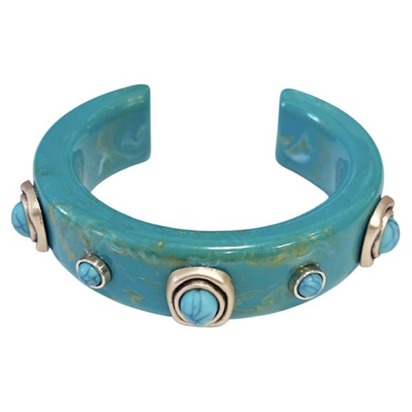 ACETATE OPEN CUFF BRACELET