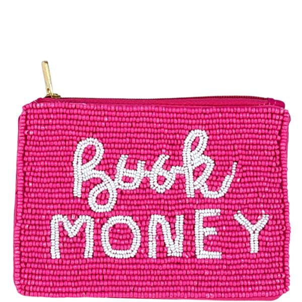 SEED BEAD BOOK MONEY COIN PURSE BAG
