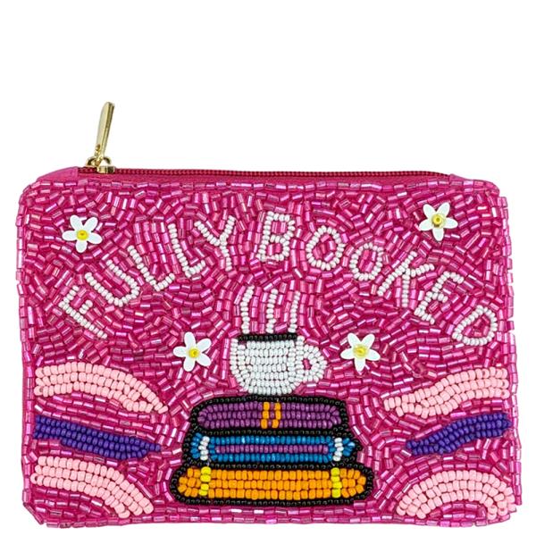 SEED BEAD FULLY BOOKED COIN PURSE BAG