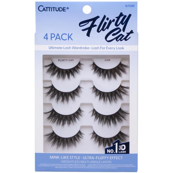 EBIN CATTITUDE FLIRTY CAT MINK LIKE STYLE ULTRA FLUFFY EFFECT EYELASH SET