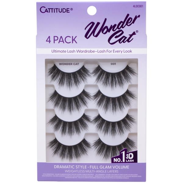 EBIN CATTITUDE WONDER CAT DRAMATIC STYLE FULL GLAM VOLUME EYELASH SET