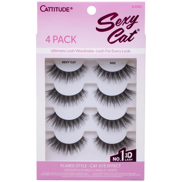 EBIN CATTITUDE SEXY CAT FLARED STYLE CAT EYE EFFECT EYELASH SET