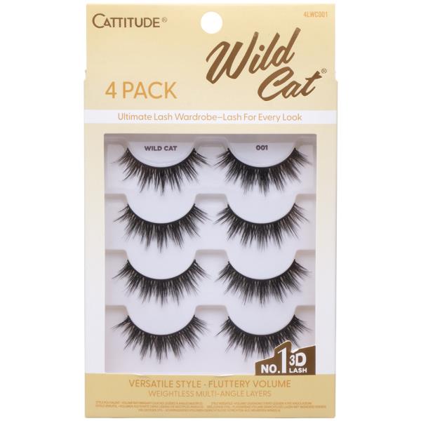 EBIN CATTITUDE WILD CAT VERSATILE STYLE FLUTTERY VOLUME EYELASH SET