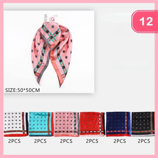 Square Silky Scarf (12 Units)