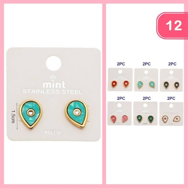 Stainless Steel Post Earring (12 Units)