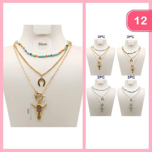 Layered Western Necklace (12 Units)