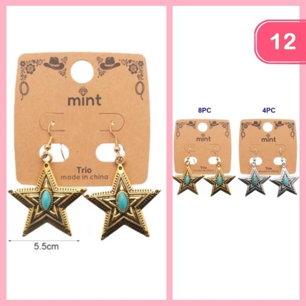 Star Dangle Earring (12 Units)