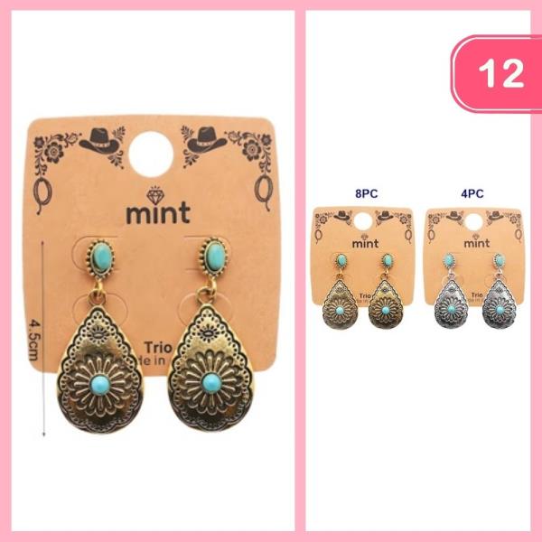 Boho Western Style Dangle Earring (12 Units)