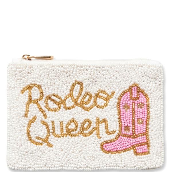 SEED BEAD RODEO QUEEN COIN PURSE BAG