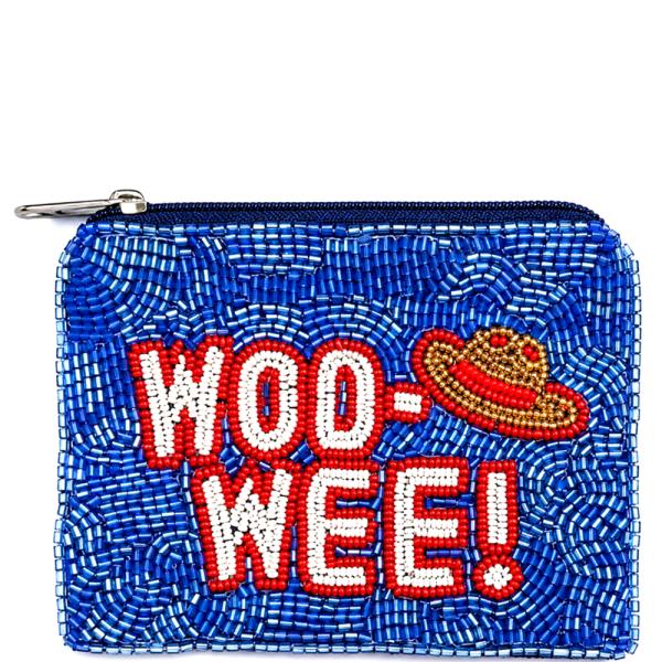 SEED BEAD WOO WEE COIN PURSE BAG