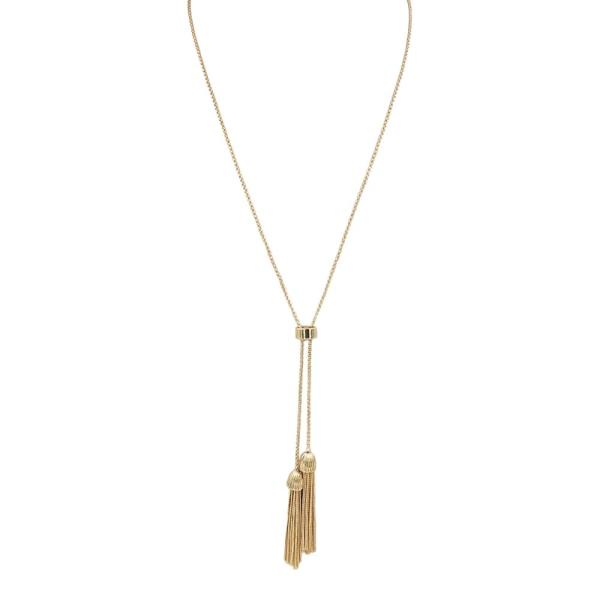 CHAIN TASSEL Y NECKLACE