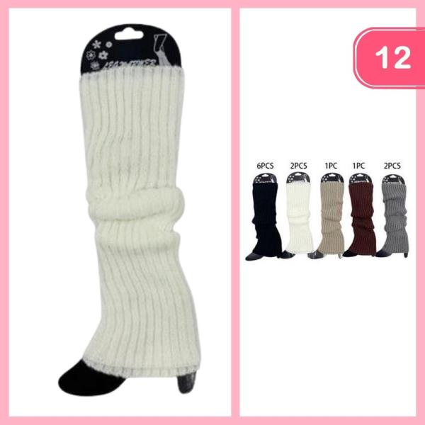 RIBBED KNIT LEG WARMERS (12 UNITS)