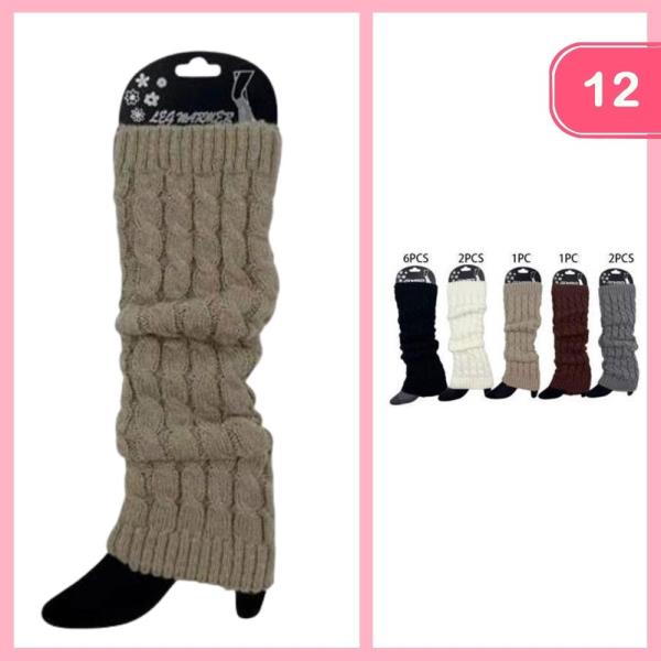 CABLE KNIT LEG WARMERS (12 UNITS)