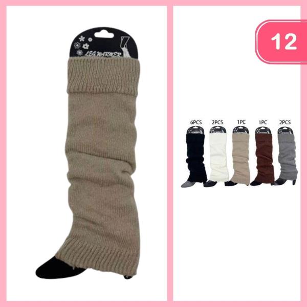 RIBBED KNIT LEG WARMERS (12 UNITS)