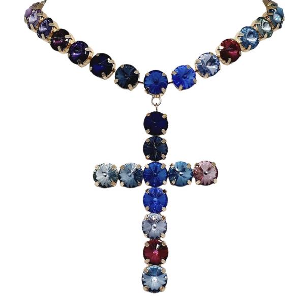 Cross Pendant Statement Necklace
