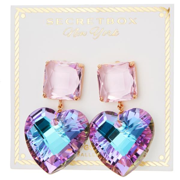 HEART DROP SWAROVSKY EARRING