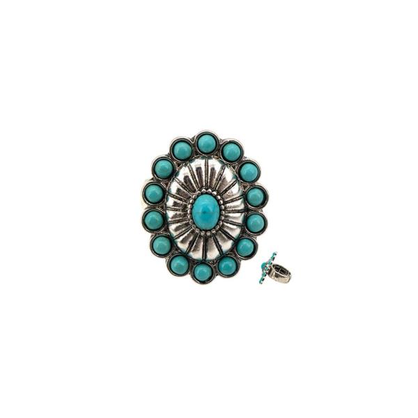 Western Concho Statement Ring