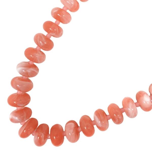 Chunky Oval Beaded Necklace