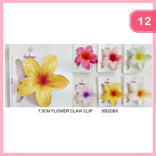 Flower Hair Claw Clip (12 Units)