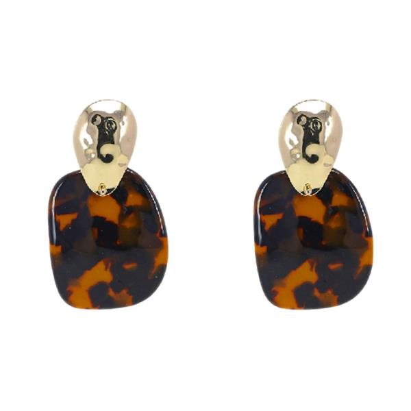 Tortoise Shell Drop Earrings
