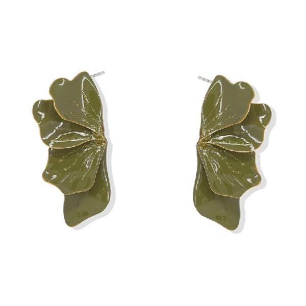 Layered Petal Flower Stud Earring