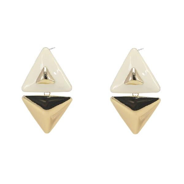Geometric Triangle Drop Earrings