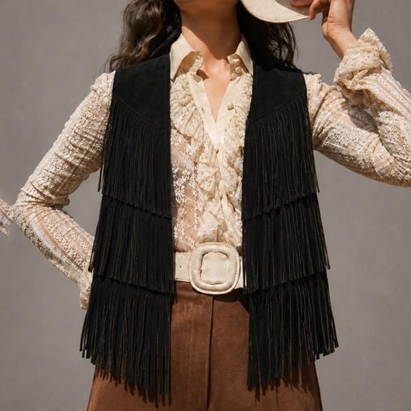Western Tassel Vest