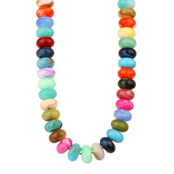 Chunky Rondelle Bead Necklace