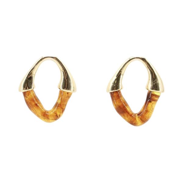 Wavy Open Hoop Earrings