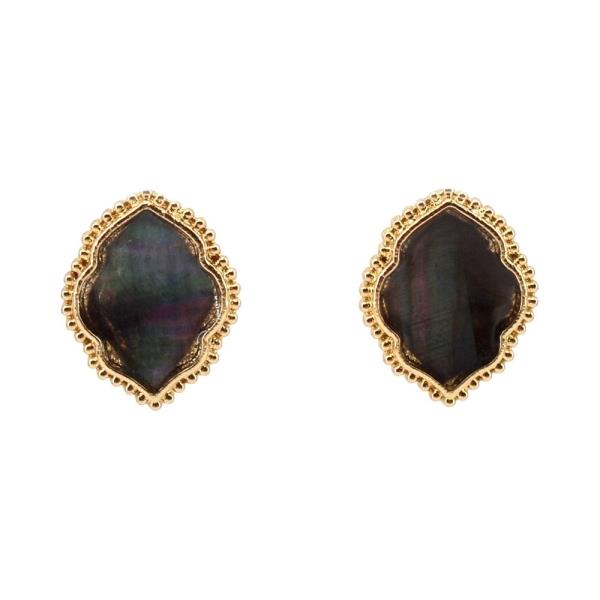Moroccan Beaded Stud Earrings