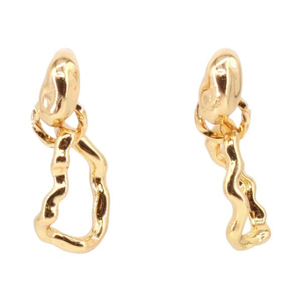 Organic Abstract Link Drop Earrings