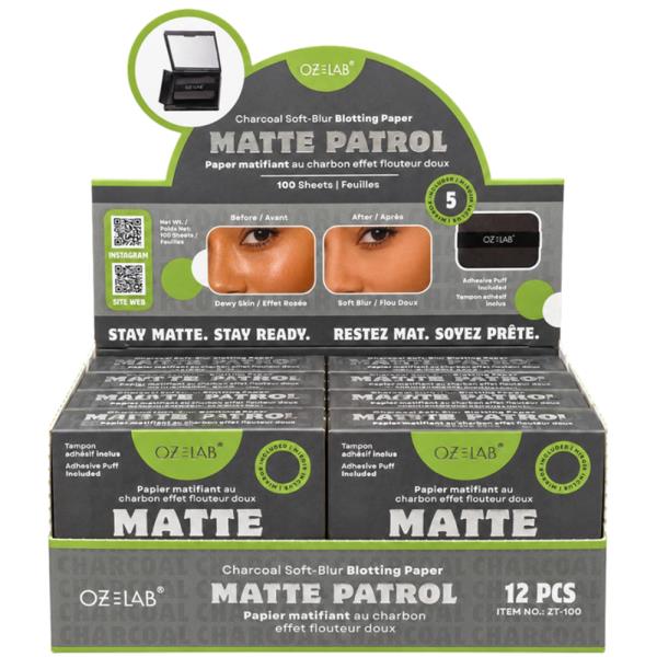 OZ LAB MATTE PATROL BLOTTER PAPER COMPACT (12 UNITS)