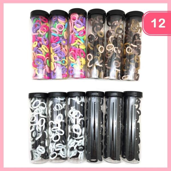 Elastic Hair Ties in Tube (12 Units)