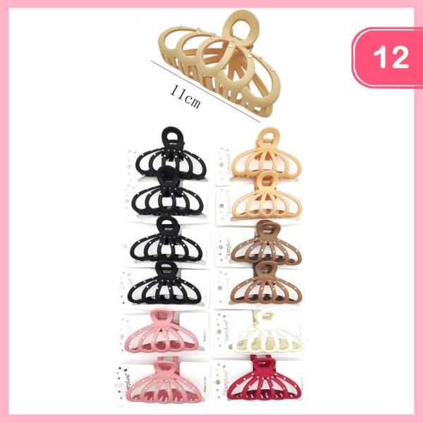 Openwork Rhinestone Hair Claw Clip (12 Units)