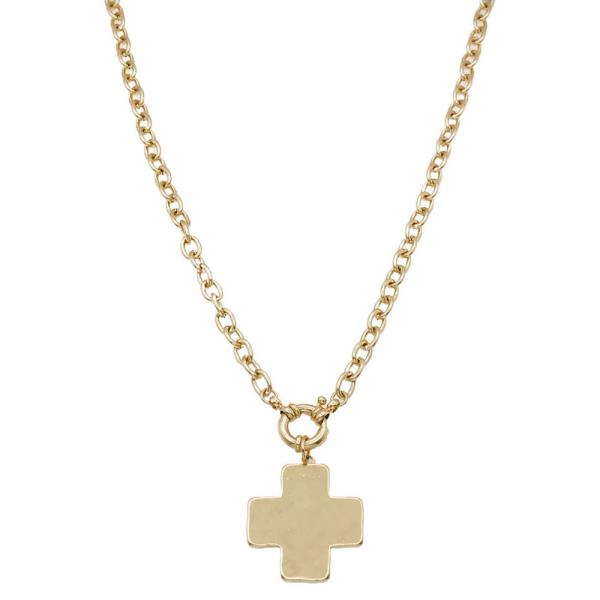Cross Pendant Chain Necklace