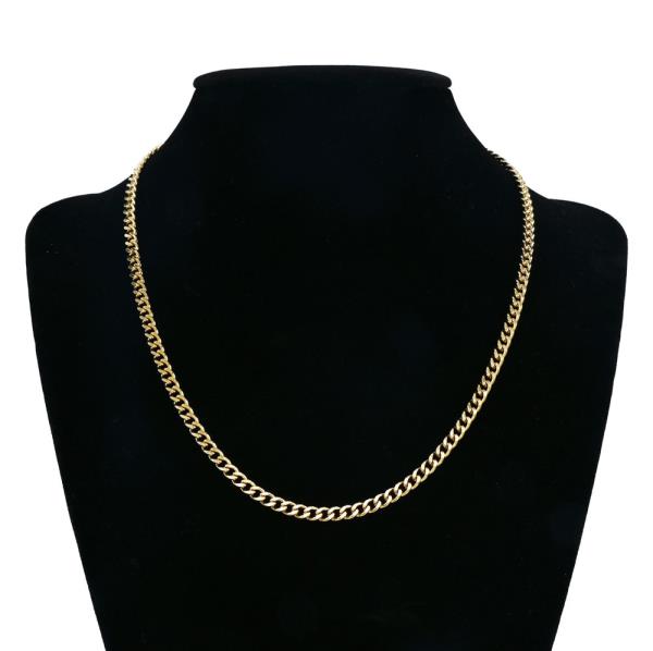 Stainless Steel Curb Link Chain Necklace