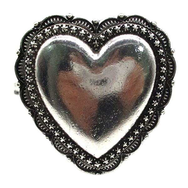 Ornate Scalloped Heart Bracelet