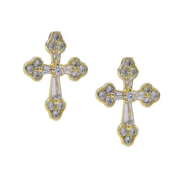 Fancy Stud CZ Earring