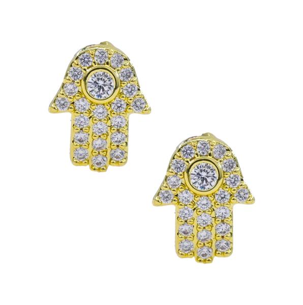 Hamsha/Fancy Stud CZ Earring