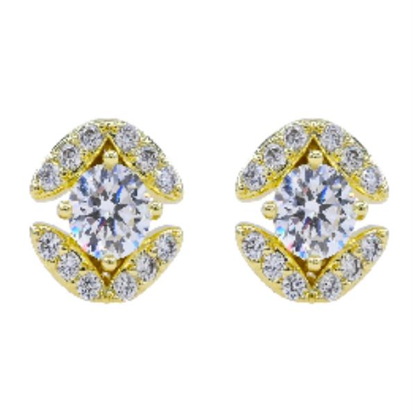 Fancy Stud CZ Earring