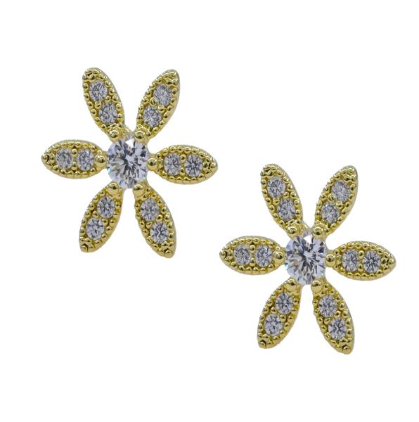 Fancy Stud CZ Earring