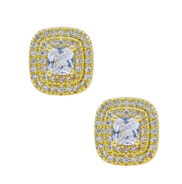 Fancy Stud CZ Earring