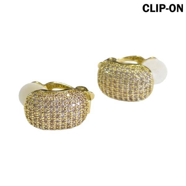 CZ Clip On Earrings